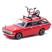 Tarmac Works Datsun Bluebird 510 Wagon With Roof Rack Red  1/64