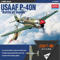 Academy USAAF P-40N Warhawk Battle Of Imphal 1/48