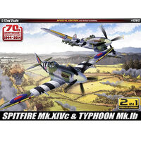 Academy Spitfire Mk14C + Typhoon Mkib 70Th Anniv  1/72