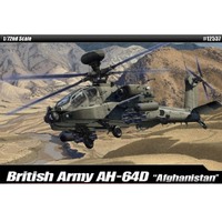 Academy British Army AH-64 Afghanistan Apache Plastic Model Kit 1/72