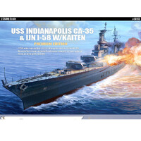 Academy Uss Ca35 Indianapolis 1/360