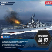 Academy USS Missouri BB-63 Plastic Kit  1/400