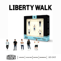 American Diorama 2415 Team Liberty Walk Set Of 5 Figures  1/64