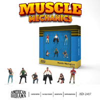 American Diorama 2417 Muscle Mechanics 6 Piece  Figure Set  1/64