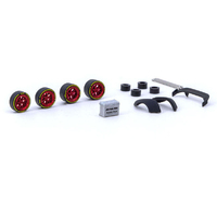 Tarmac Works Rotiform HUR Chrome Red Package  1/64