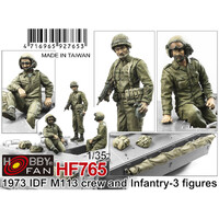 AFV Club HF765 1973 IDF M113 Crew & Infantry 3 Figures 1/35