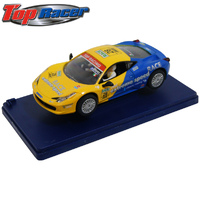 AGM Ferrari 458 Yellow/Blue No28 1/32