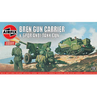 Airfix Bren Gun Carrier & 6Pdr At Gun 1/76