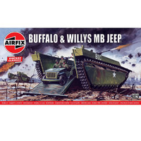 Airfix Buffalo Amphibian Lvt & Jeep  1/76