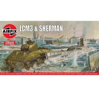 Airfix Lcm3 & Sherman Tank 1/76