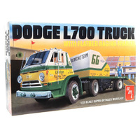 AMT 1368 Dodge 1966 L700 Truck With Flatbed Racing Trailer  1/25
