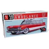 AMT 1395 Cadillac Ambulance With Gurney 1959  1/25