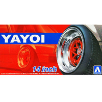 Aoshima Yayoi Tyre And Rim Set 14in  1/24