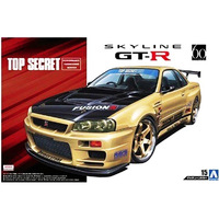 Aoshima Nissan Skyline GT-R BNR34 2002 Top Secret   1/24