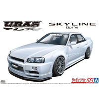 Aoshima 05534 Nissan URAS ER34 Skyline Type R '01  1/24