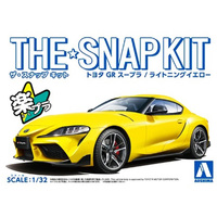 Aoshima Toyota GR Supra Snap Kit Lightning Yellow  1/32