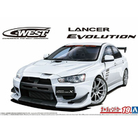 Aoshima C- West Mitsubishi Lancer Evolution X  1/24