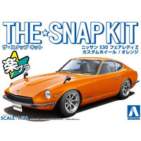 Aoshima 06476 Nissan S30 Fairlady Z Custom Wheel Orange Snap Kit  1/32