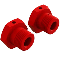 Arrma Aluminum Wheel Hex 17mm Red 2pcs