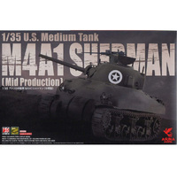 Asuka 35-010 US Medium Tank M4A1 Sherman Mid Production 1/35