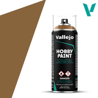 Vallejo Aerosol Leather Brown 400ml Hobby Spray Paint [28014]