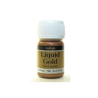 Vallejo Model Colour Metallic Red Gold (Alcohol Base) 35 ml Acrylic Paint [70794]