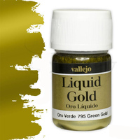 Vallejo Model Colour Metallic Green Gold (Alcohol Base) 35 ml Acrylic Paint [70795]