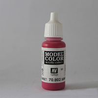 Vallejo Model Colour #041 Sunset Red 17 ml Acrylic Paint [70802]