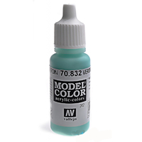 Vallejo Model Colour #202 Verdigris Glaze 17 ml Acrylic Paint [70832]