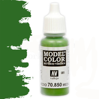 Vallejo Model Colour #081 Medium Olive 17 ml Acrylic Paint [70850]