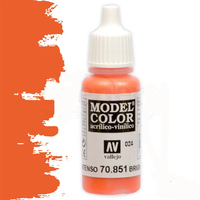 Vallejo Model Colour #024 Bright Orange 17 ml Acrylic Paint [70851]