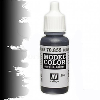 Vallejo Model Colour #205 Black Glaze 17 ml Acrylic Paint [70855]