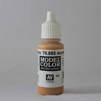 Vallejo Model Colour #021 Medium Fleshtone 17 ml Acrylic Paint [70860]