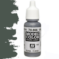 Vallejo Model Colour #165 Grey Green 17 ml Acrylic Paint [70866]