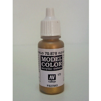 Vallejo Model Colour #173 Metallic Old Gold 17 ml Acrylic Paint [70878]