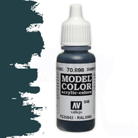 Vallejo Model Colour #048 Dark Sea Blue 17 ml Acrylic Paint [70898]