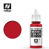 Vallejo Model Colour #030 Carmine Red 17 ml Acrylic Paint [70908]