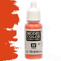 Vallejo Model Colour #027 Orange Red 17 ml Acrylic Paint [70910]