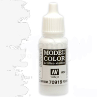 Vallejo Model Colour #002 Foundation White 17 ml Acrylic Paint [70919]