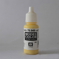 Vallejo Model Colour #010 Light Yellow 17 ml Acrylic Paint [70949]