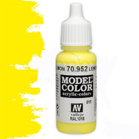 Vallejo Model Colour #011 Lemon Yellow 17 ml Acrylic Paint [70952]