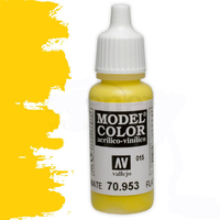 Vallejo Model Colour #015 Flat Yellow 17 ml Acrylic Paint [70953]