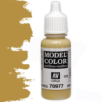 Vallejo Model Colour #125 Desert Yellow 17 ml Acrylic Paint [70977]