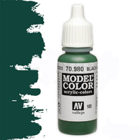 Vallejo Model Colour #100 Black Green 17 ml Acrylic Paint [70980]