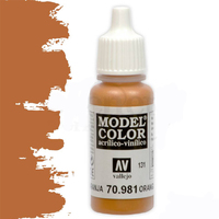 Vallejo Model Colour #131 Orange Brown 17 ml Acrylic Paint [70981]