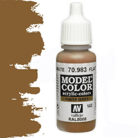 Vallejo Model Colour #143 Flat Earth 17 ml Acrylic Paint [70983]