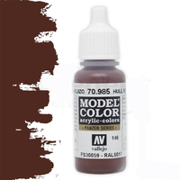 Vallejo Model Colour #146 Hull Red 17 ml Acrylic Paint [70985]