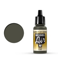 Vallejo Model Air Dark Green RLM83 17 ml Acrylic Airbrush Paint [71011]