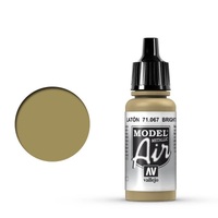 Vallejo Model Air Bright Brass 17 ml Acrylic Airbrush Paint [71067]