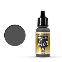 Vallejo Model Air Dark Grey RLM42 17 ml Acrylic Airbrush Paint [71123]